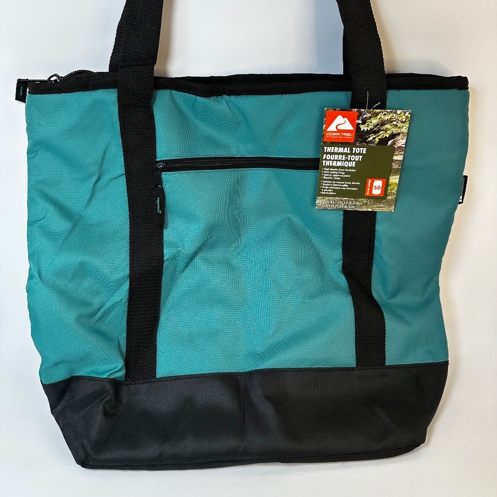 Ozark Trail Thermal Tote Cooler Bag Insulated 50 Can Capacity NWT